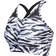 Dare 2b The Laura Whitmore Edit Mantra Printed Sports Bra - Black White Zebra Print