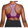 Nike Dri-FIT Swoosh Medium-Support Padded Zip-Front Sports Bra - Sangria/Light Bordeaux/Black