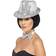 Smiffys Sequin Trilby Hat Silver