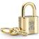 Pandora Padlock & Key Dangle Charm - Gold/Transparent