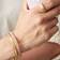 Design Letters Word Candy Bangle - Gold/Beige