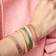 Design Letters Word Candy Bangle - Gold/Purple