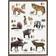 Koustrup & Co. Nordic Animal Tracks Plakat 42x59.4cm