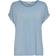 Only Top Col Rond Manches Courtes Poignets - Bleu