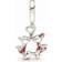 Pandora Disney Mickey Mouse & Minnie Mouse Kissing Dangle Charm - Silver/Red