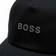 HUGO BOSS Raised Logo Cotton Twill Cap - Black