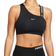 Nike Pro Dri-FIT Swoosh Medium-Support 1-Piece Pad Asymmetrical Sports Bra - Black/Particle Grey/White