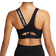 Nike Pro Dri-FIT Swoosh Medium-Support 1-Piece Pad Asymmetrical Sports Bra - Black/Particle Grey/White