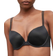 Calvin Klein Liquid Touch Plunge Push Up Bra - Black