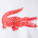 Lacoste Sport 3D Print Crocodile Breathable Jersey T-shirt Men - White/Red