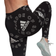 Adidas Women Sportswear Essentials Logo Allover Print Leggings - Black/White