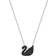 Swarovski Iconic Swan Necklace - Silver/Black