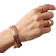 Design Letters Striped Candy Bangle - Gold/White/Purple