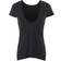 NIKE Yoga Luxe Short Sleeve Top Women - Black/Dark Smoke Grey