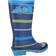 Cotswold Unisex Stripe Wellington Boot - Blue/Green/Yellow