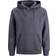 Jack & Jones Solid Hoodie - Blue/Grisaille