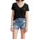 Levi's Perfect Vneck Shirt - Vuurrood/Zwart/Wit