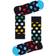 Happy Socks Big Dot Sock - Black