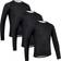 GripGrab Ride Thermal Long Sleeve Base Layer Men 3-pack - Black