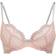 Gossard Superboost Lace Non Padded Plunge Bra - Ballet Pink/Silver