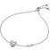 Michael Kors Brilliance Silver Heart & Logo Toggle Bracelet - Silver/Transparent