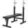 Gorilla Sports Weight Bench with Vinyl Tri-Grip Weight Set 100kg