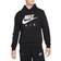 Nike Air Men's Brushed-Back Fleece Pullover Hoodie - Black/Light Bone