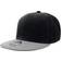 Atlantis Snap Back Flat Visor 6 Panel Cap 2-pack - Black/Grey