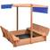 vidaXL Sandbox with Roof Firwood