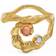 Maanesten Curl Ring - Gold/Opal/Moonstone