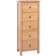 vidaXL Tall Natural Chest of Drawer 45x110cm