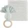 Cam Cam Copenhagen Gift Box w. Printed Swaddle and Peacock Rattle Grey Wave