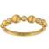 ByBiehl Pebbles Band Ring - Gold/Transparent