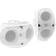 Power Dynamics BE42W Set d'Enceintes 150 Watts 4 Livré avec Etrier de Fixation Blanc