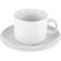 Olympia Whiteware Stacking Saucer Plate 10cm 12pcs