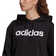 Adidas Essentials Oversized Hoodie Black/White Female