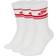 NIKE Sportswear Essential Crew Socks 3-pack - White/University Red