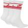 NIKE Sportswear Essential Crew Socks 3-pack - White/University Red