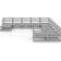 vidaXL 3076046 Loungesæt, 1 borde inkl. 10 sofaer