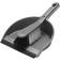 Addis Soft Dustpan Brush Set Metallic