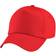 Beechfield Unisex Plain Original 5 Panel Baseball Cap 2-pack - Bright Red