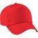 Beechfield Unisex Plain Original 5 Panel Baseball Cap 2-pack - Bright Red