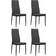 vidaXL Sillas Comedor 4 Unidades Tela Gris Silla de Cocina 96cm 4pcs