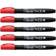 Artline Supreme Calligraphy Pen 1-5mm Red 5-pack