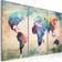 Arkiio Rainbow Triptych Väggdekor 120x80cm