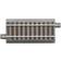 Roco H0 GeoLine (met ballastbed) 61112 Rechte rails 76.5 mm 6 stuk(s)