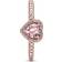 Pandora Sparkling Elevated Heart Ring - Rose Gold/Pink