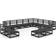 vidaXL 3075894 Outdoor Lounge Set, Table incl. 12 Sofas