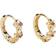 Pico Aster Hoops - Gold/Purple
