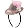 Folat Oktoberfest Diadem Minihatt Rosa